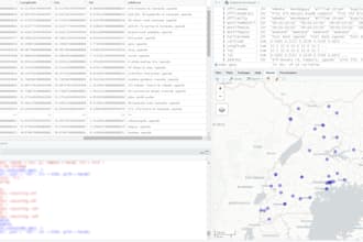do geocoding and map design asap