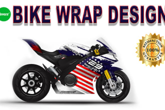 design wrap decal sticker motorcycle and bike wrap design