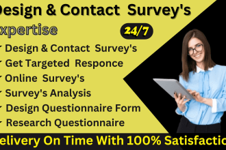 create and conduct online surveys with respondents