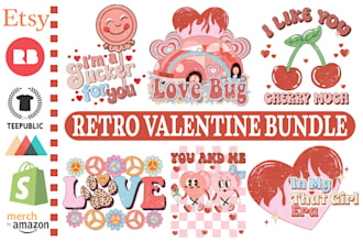 create retro sublimation,new year,valentine,christmas,svg,png design for pod