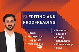 professionally edit and proofread your book or manuscript