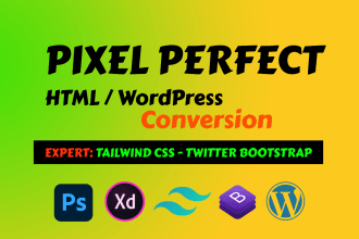 convert figma to html wordpress tailwind css conversion