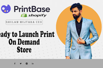 build shopify print on demand store dropshipping website