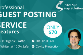 do monthly whitehat SEO campaign with high da guest posting service