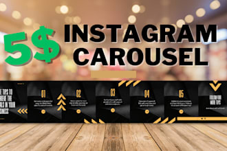 create premium carousel design post