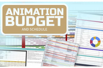 create a budget and schedule for your animation project