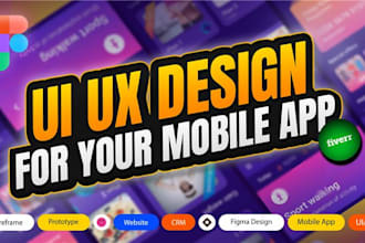 create amazing mobile app designs and UI UX design in figma