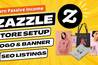 setup zazzle store and upload designs