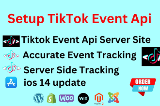 setup tiktok event API server side tracking via google tag manager