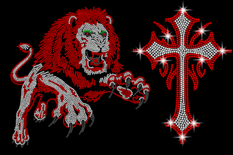 create a rhinestone design and template for you