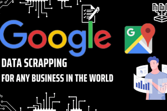 scrape google map data for lead generation, b2b data