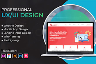 do professional UI UX website design