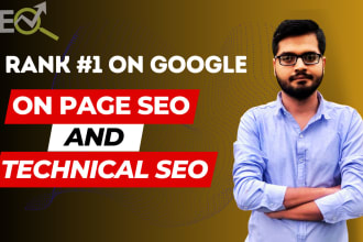 do on page SEO and technical optimization for wordpress website