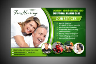 design your postcard and small flyer in 6 hours