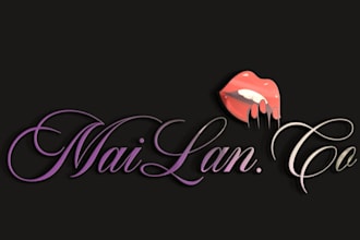 create unique hair extension, boutique, eyelashes, nails, beauty salon logo