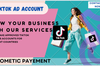 create tik tok ad accounts for all countries, tiktok ad manager