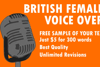 generate a human like british ai voice over