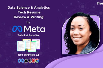 write your data science, machine learning, ar, VR, ai tech resume for faang