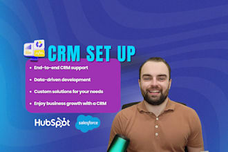 develop a CRM in hubspot or salesforce