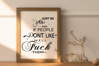 design typography poster and motivational quotes poster