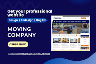 design highly responsive moving website logistic transport website