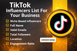 do tiktok influencer research for influencer marketing
