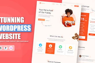 design and develop a professional pet website
