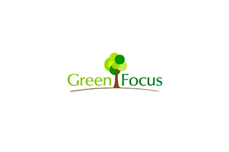 design a growing popularity green focus logo
