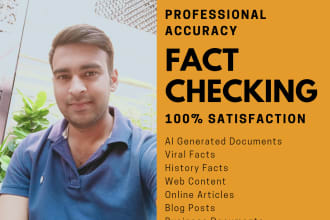 fact check your ai generated document blog posts and website