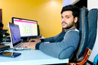 be your front end web developer and designer
