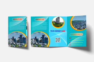 do design attractive modern bifold, trifold brochure