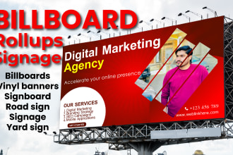 design signage, sign board or billboards that can be printed