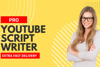 write professional youtube script, video script writer