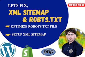 create XML sitemap and robots txt for your website