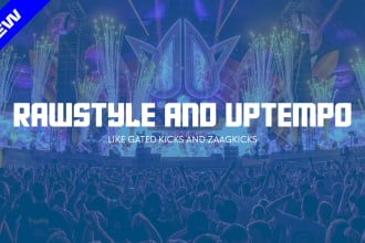a hard techno,  hardstyle or uptempo track