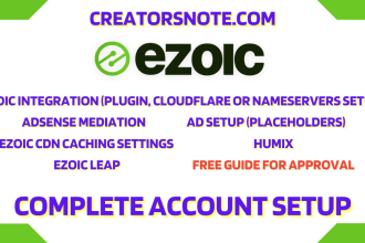 integrate ezoic with adsense including complete ezoic setup