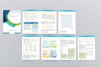 design your report or guidebook or similar docs