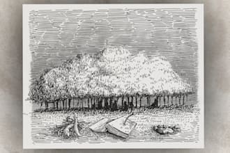 make ink art for children books