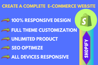 create your ecommerce website via woocommerce shopify online store