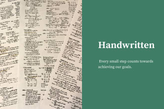 turn any document to handwrite