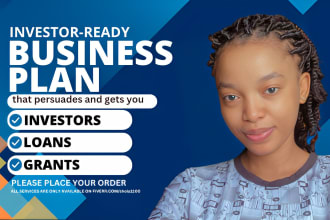 write an investor ready business plan for your business
