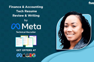 review finance accounting banking tech resume as a faang technical recruiter