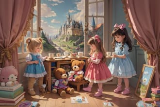 create children book illustration for your storybook