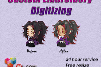 design embroidery patch for you using wilcom
