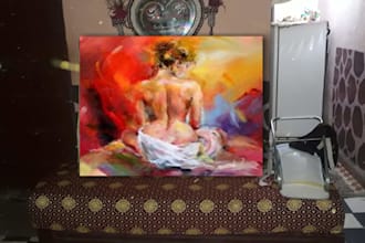 peindre des illustrations acyclique et aquarelle