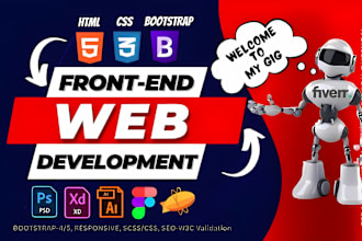 be your front end web developer