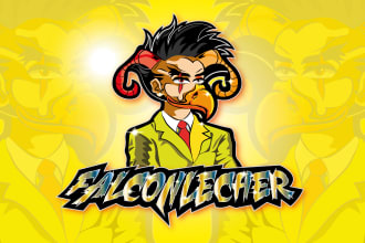 draw a creative mascot logo design for your team or brand