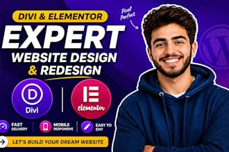 be elementor expert for wordpress website elementor builder or divi expert