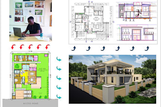 be your architect, draftsman for house plans, 2d floor plans