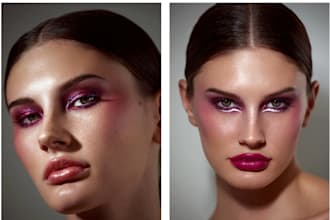 do professional skin retouching